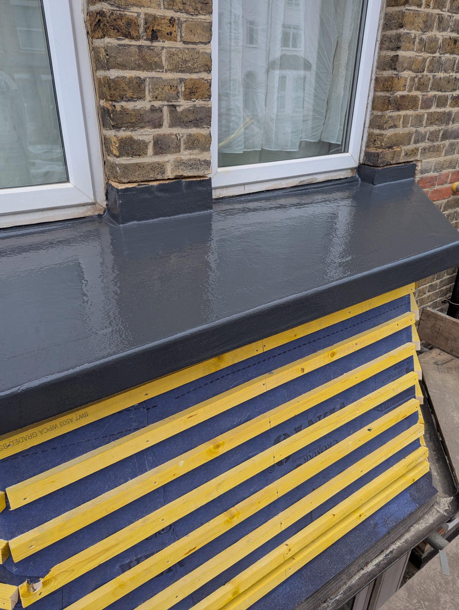 flat roof waterproofing weatherproofing after completed